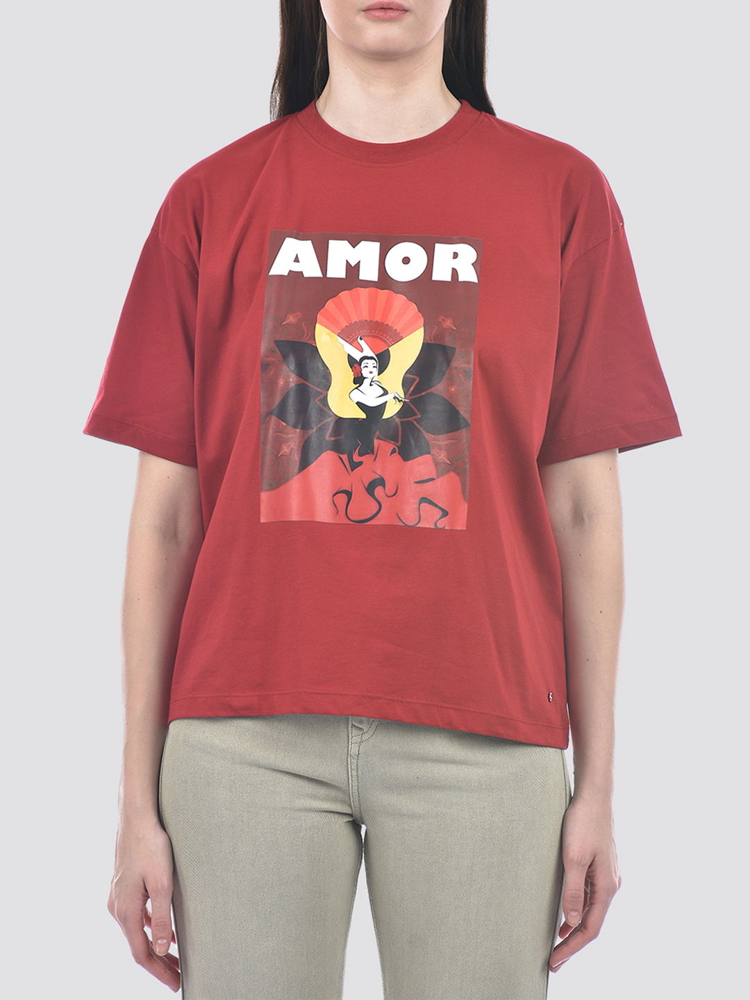 Numero Uno Women Red Graphic Print T-Shirt